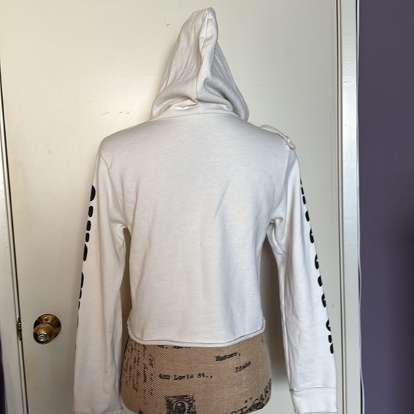 RARE Urban Outfitters | No Bad Days Smiley Cropped Hoodie | Small - Picture 8 of 10